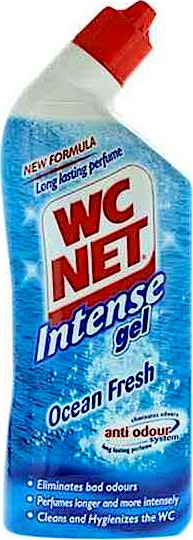 WC NET Toilet Cleaner Bleach Gel Ocean Fresh 750ml