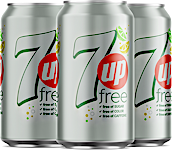 Diet 7up Can 330 ml - Pack of 4