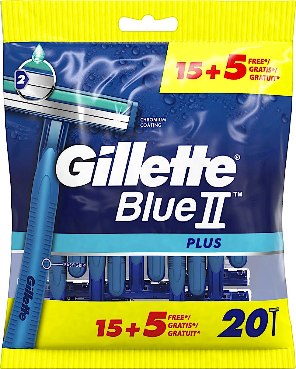 Gillette Blue II Plus 15's + 5 Free