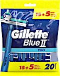 Gillette Blue II Plus 15's + 5 Free