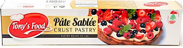 Tony's Food Pate Sablee Crust Pastry 500 g