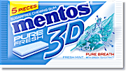 Mentos Gum 3D Fresh Mint 8.5 g
