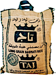 Taj Indian Basmati Rice Green 3.625 kg