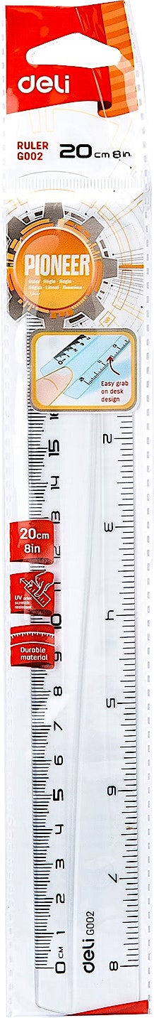 Deli Ruler 20 cm