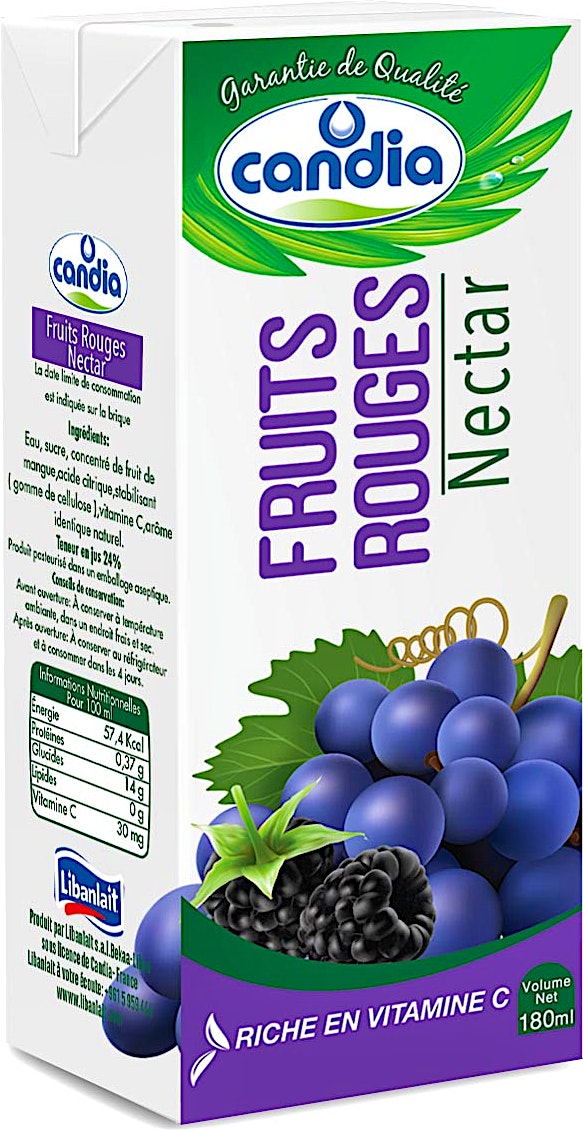 Candia Nectar Fruits Rouges 180 ml