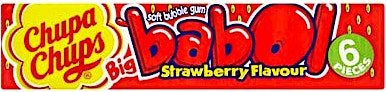 Big Babol Gum Strawberry 6's