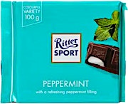 Ritter Sport Chocolate Peppermint Flavor 100 g