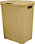 Maxie -Rattan Laundry Basket With Cover Beige