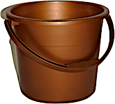Lili Recycled Bucket With Cover Brown