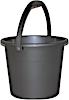 Lili Recycled Bucket With Cover Black