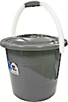 Lili Recycled Bucket With Cover Grey