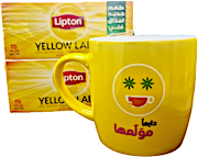Lipton Tea Bags 25's x2 + Free Mug