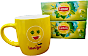 Lipton Green Tea 25's x2 + Free Mug