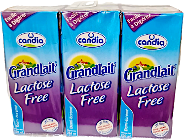 Candia UHT Milk Half Skimmed Lactose Free 200 ml-Pack of 6