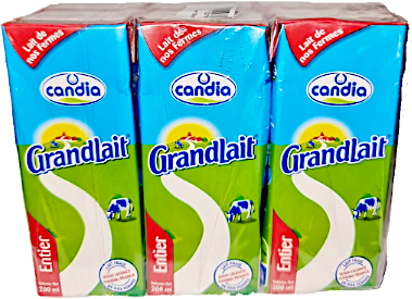 Candia UHT Milk Full Fat  180 ml-Pack Of 6