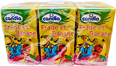 Candia Strawberry Banana 125 ml - Pack of 6