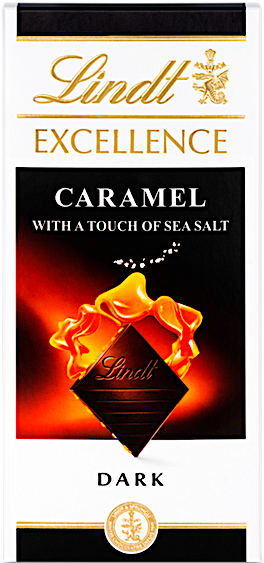 Lindt Excellence Caramel & Sea Salt Dark Chocolate 100 g