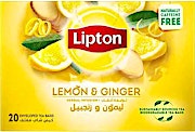 Lipton Lemon & Ginger Tea Bags 20's