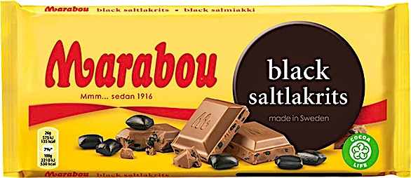 Marabou Black Saltlakrits 100 g