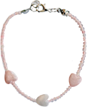 Shiny Heart Pink Bracelet 1's