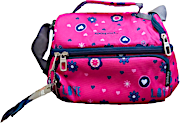 Exsport Lunch Bag Pink Hearts with Side Compartment 1's