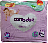 Canbebe Diapers Economy Pack Dry All Night Size 5 30's
