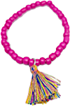 Pink Bracelet with Tassel 1's