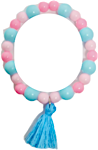 Pink & Blue Bracelet 1's