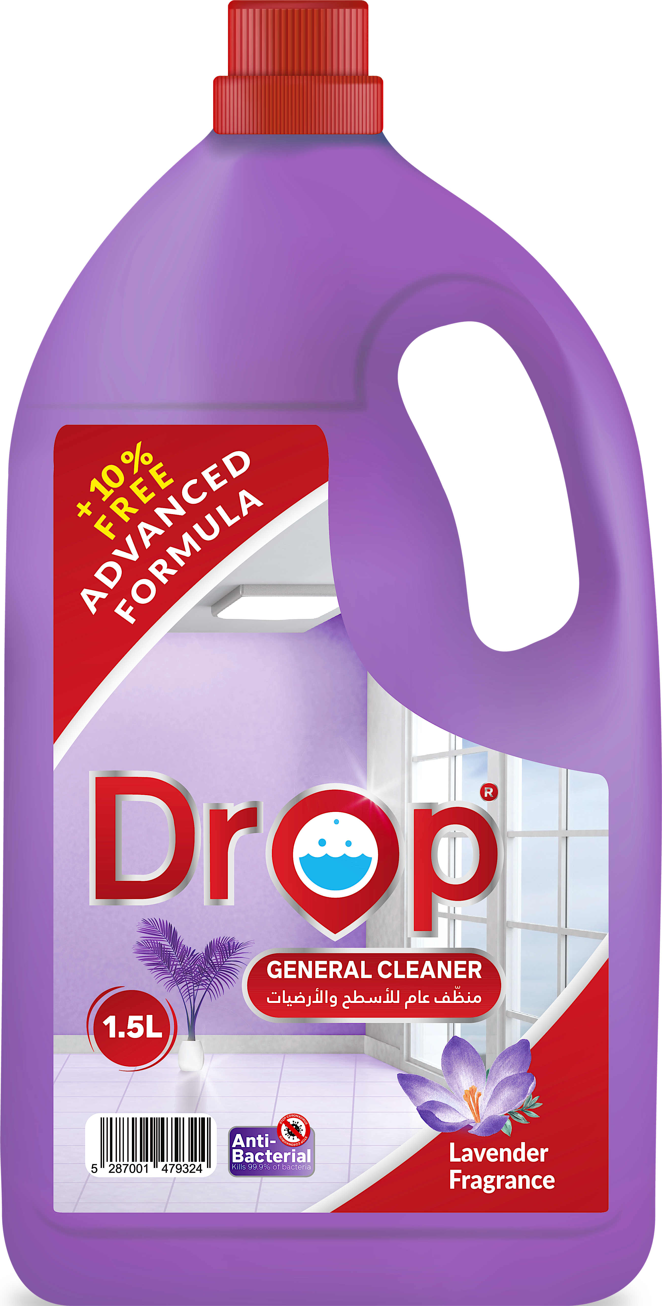 Drop General Cleaner Lavender Fragrance 1.5 L