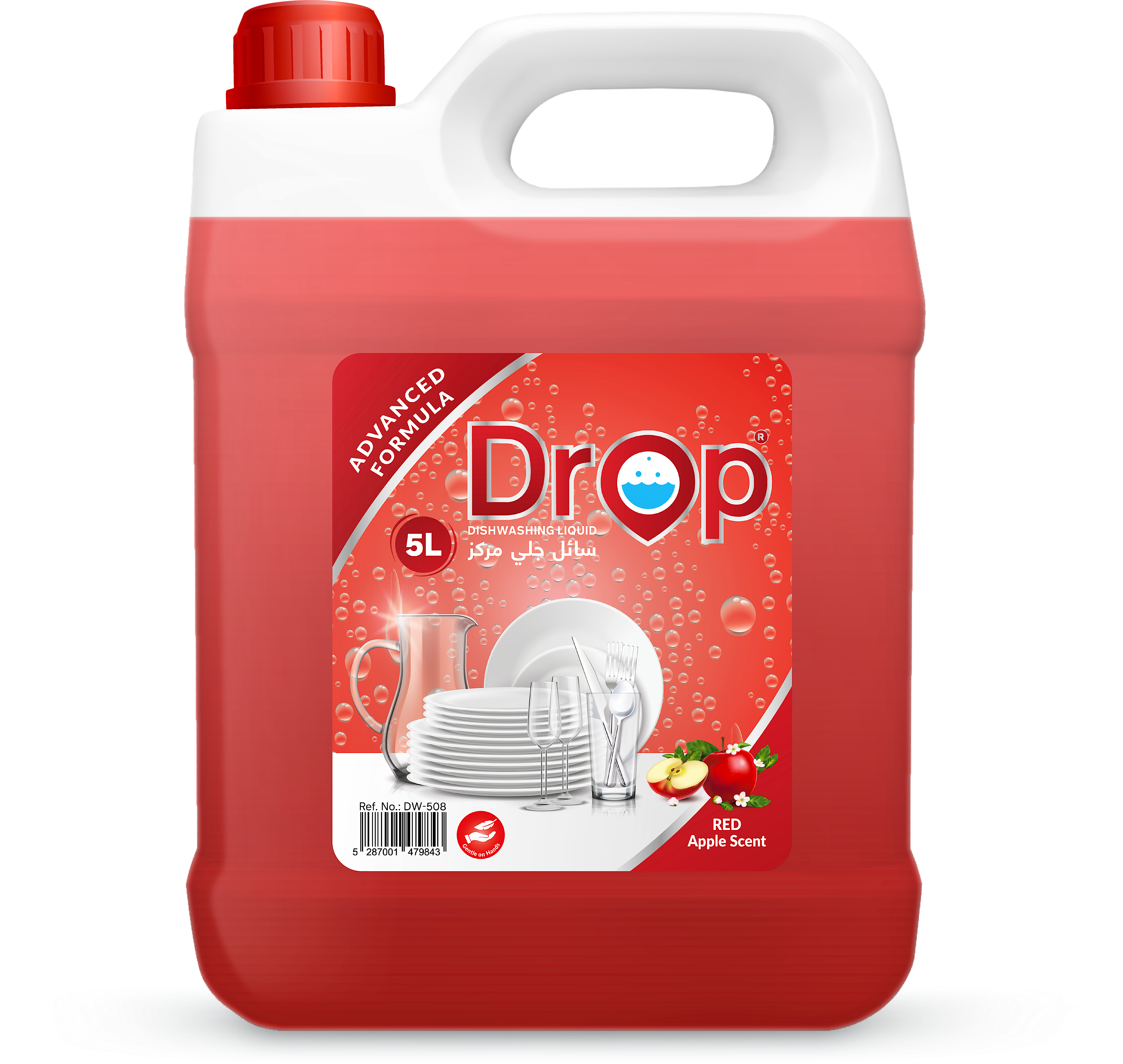 Drop Dishwashing Liquid Red Apple Scent 5 L