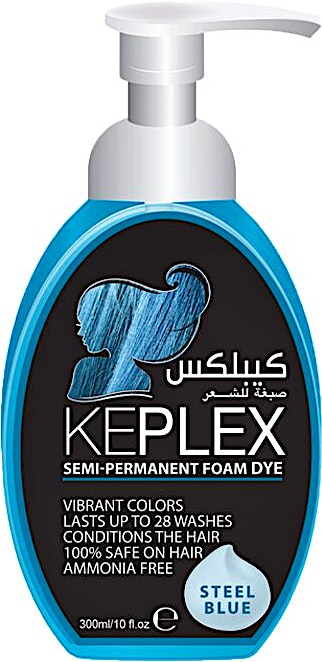 Keplex Crazy Color Foam Toner Steel Blue - Semi-Permanent 300ML