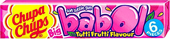 Chupa Chups Big Babol Gum Tutti Frutti 6's