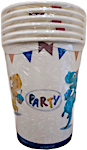 Party Dinasour Cups 6's
