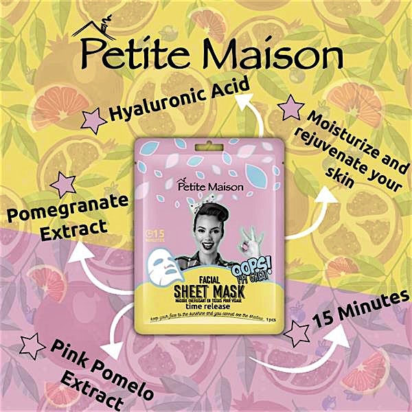 Petite Maison Time Release Facial Sheet Mask 25 ml