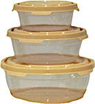 Frosty 3pcs - Tupperware Rounded Beige