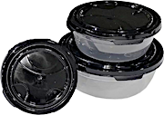 Frosty 3pcs - Tupperware Rounded Black