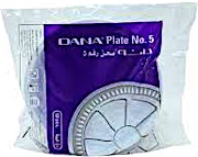 Dana Plastic Plate No. 5 White Medium 50's
