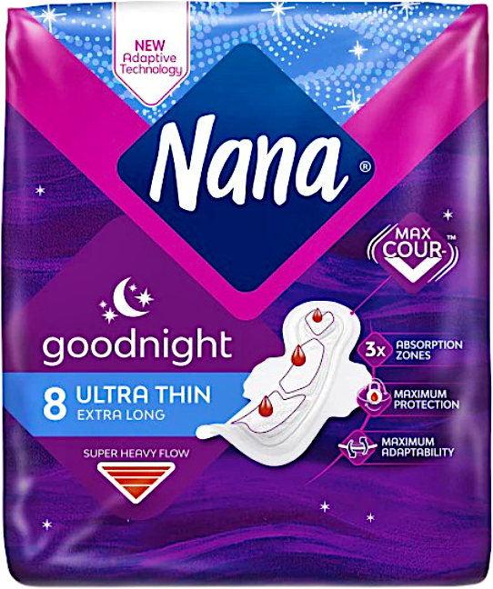 Nana Goodnight Ultra Thin Extra Long  8's