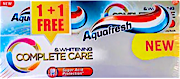 Aquafresh Toothpaste Complete Care Whitening 1+1 100 ml