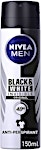 Nivea Invisible Original Black & White for Men 150 ml