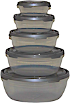 Frosty 5pcs - Tupperware Rounded Silver