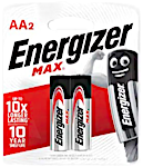 Energizer Battery Max AA 2's