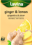 Lavina Ginger & Lemon Herbal Infusion @25%  20's