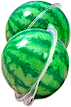3D Bursting Soft Candy Ball Watermelon 1's