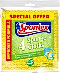 Spontex Sponge Cloths 4's @25 % OFF