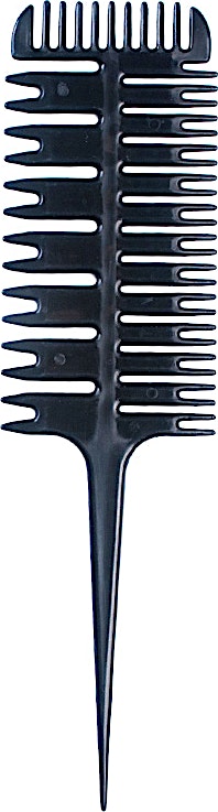 Top Fashion Professional Black 3-Way Comb 1's