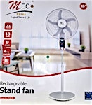 Rechargeable 9 Speed Stand Fan 18" + USB Mobile Charger