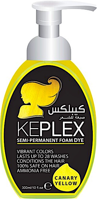 Keplex Crazy Canary Yellow Color Foam Toner Semi-Permanent 300 ml