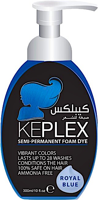 Keplex Crazy Royal Blue Color Foam Toner Semi-Permanent 300 ml