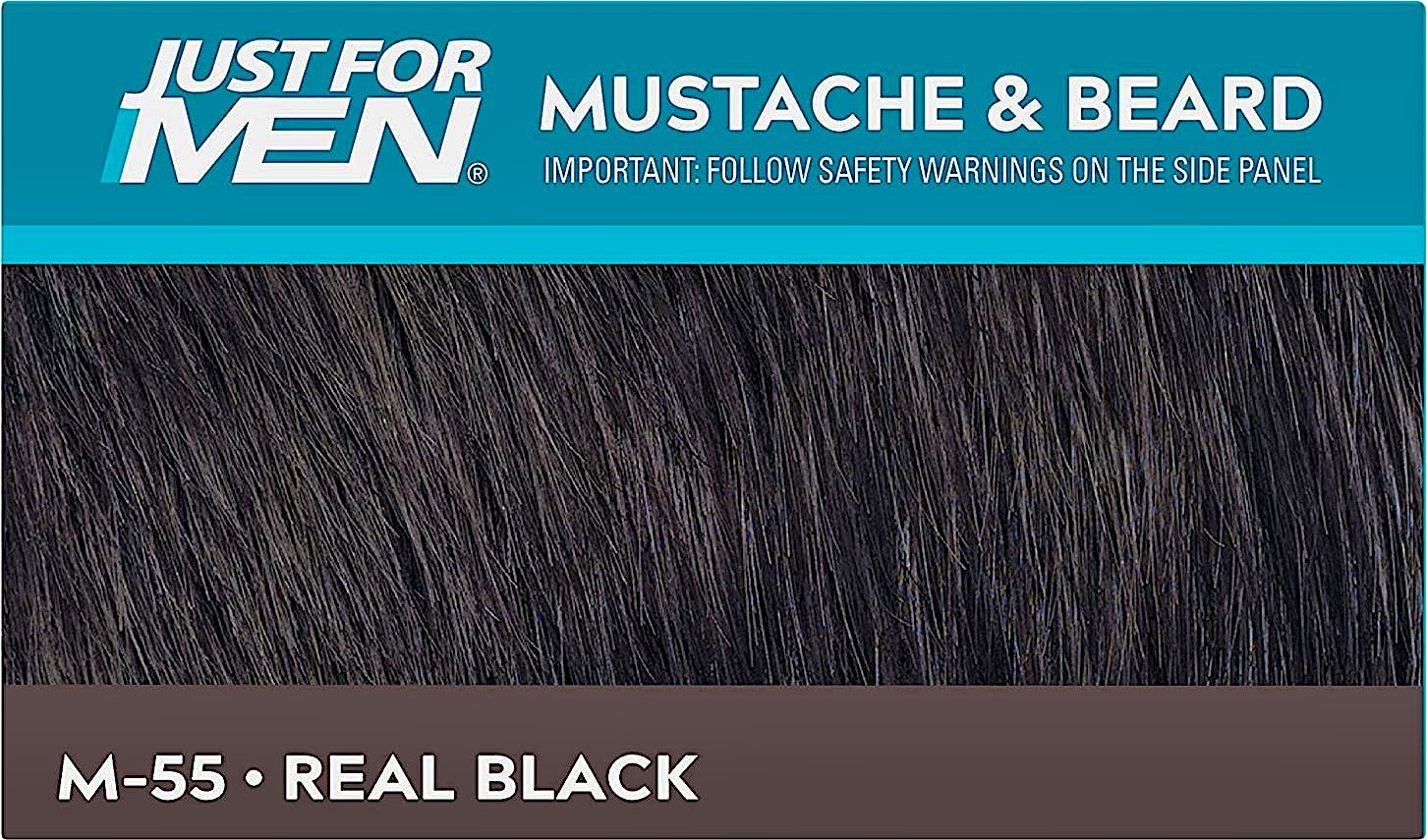 Just For Men M55 Real Black E1120 - Moustache & Beard 2x14g
